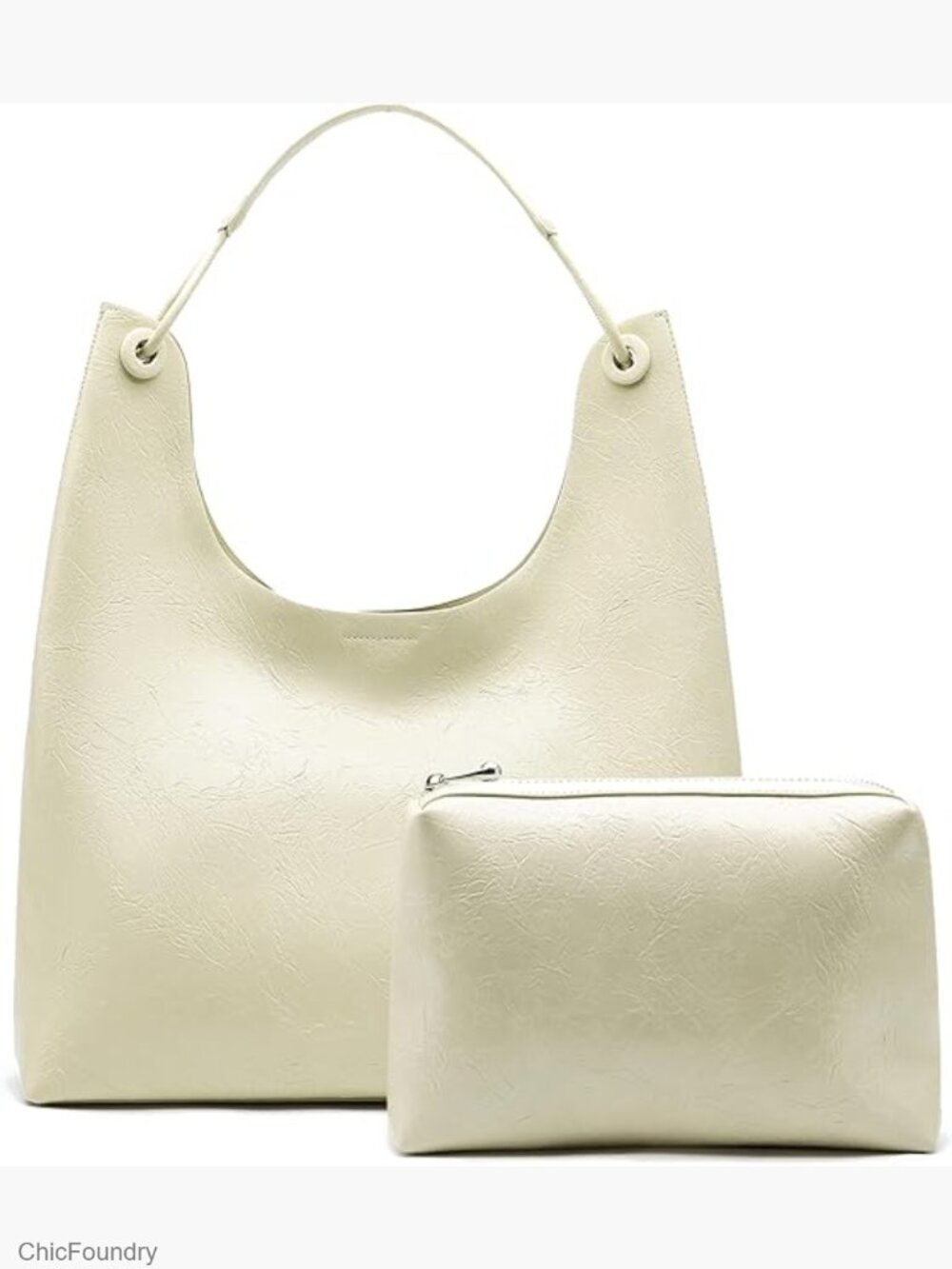 Women's Soft Faux Leather Commuter Tote Bag - Spacious Shoulder Handbag for